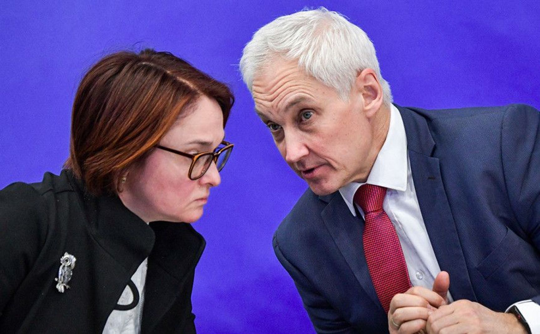 Elvira Nabiullina, the current head of the Russian Central Bank, and Andrei Belousov